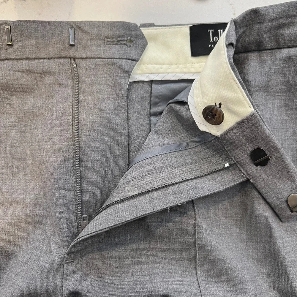 J Crew Tollegno 1900 Wool Ankle  Pleated Dress Pants 8T Quiet Luxury Officecore‎